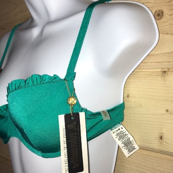Vitamin A Underwire Bikini Bra Top nwt‎ - Picture 4 of 8